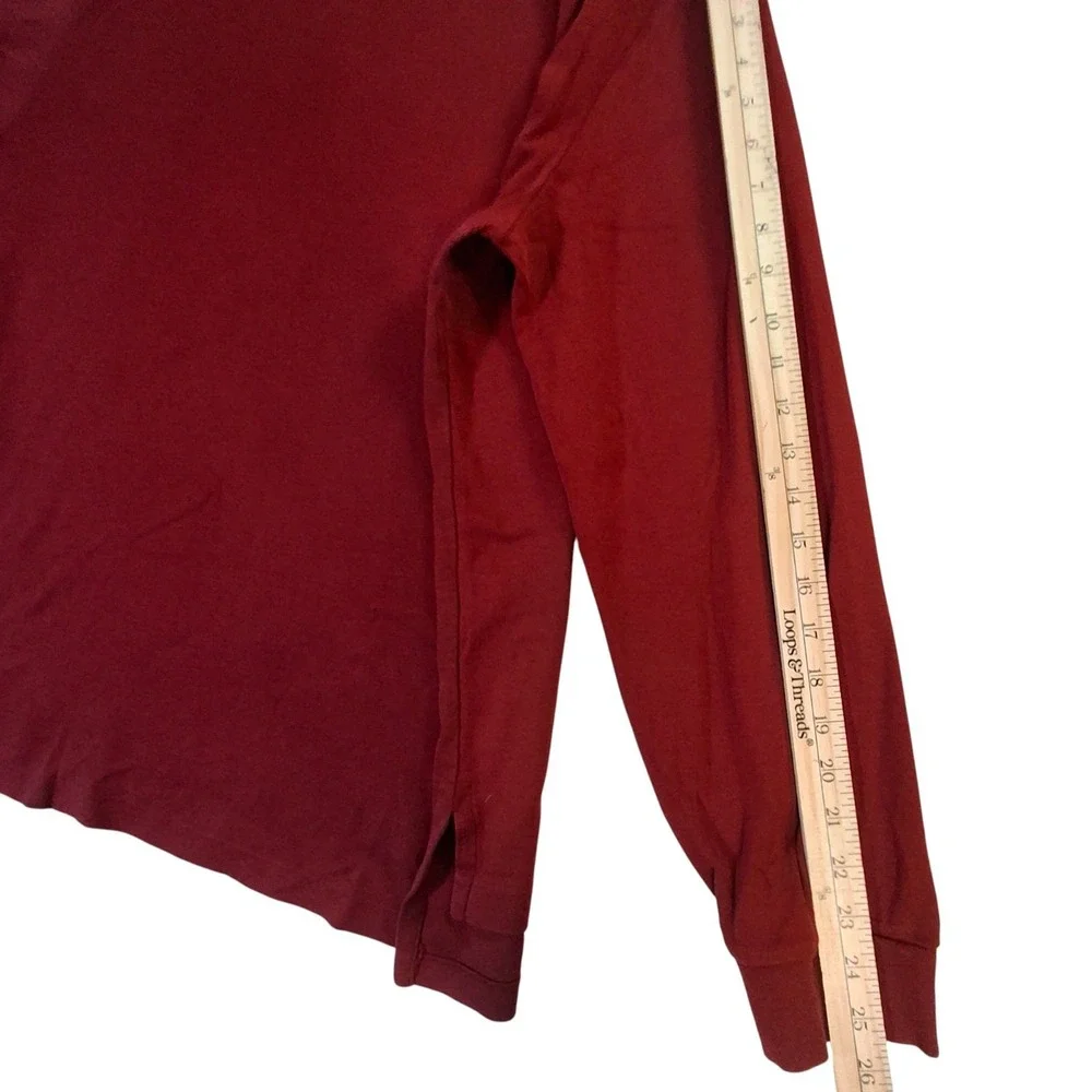 Polo Ralph Lauren‎ Long Sleeve Polo Shirt Men's XL Classic Burgundy Preppy